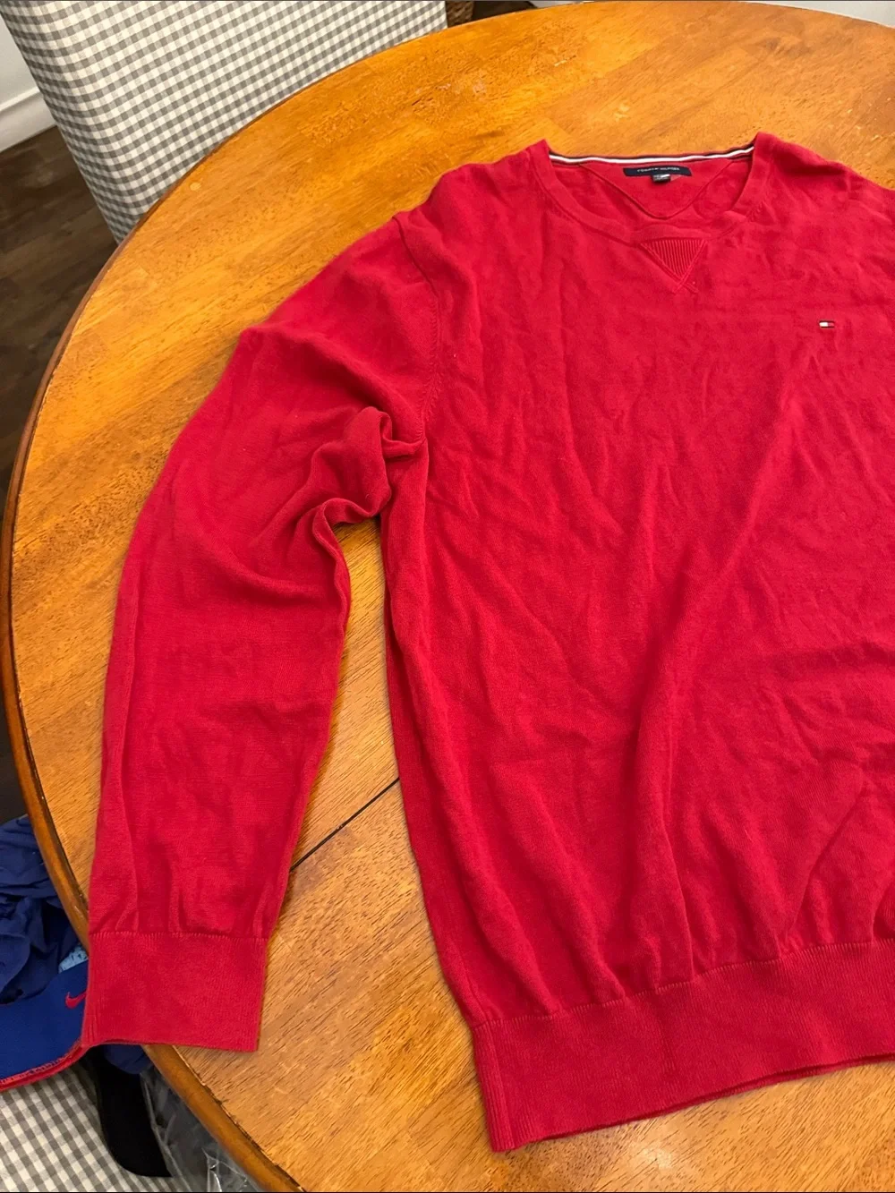 Tommy Hilfiger Men’s Red Crewneck Sweater xxl